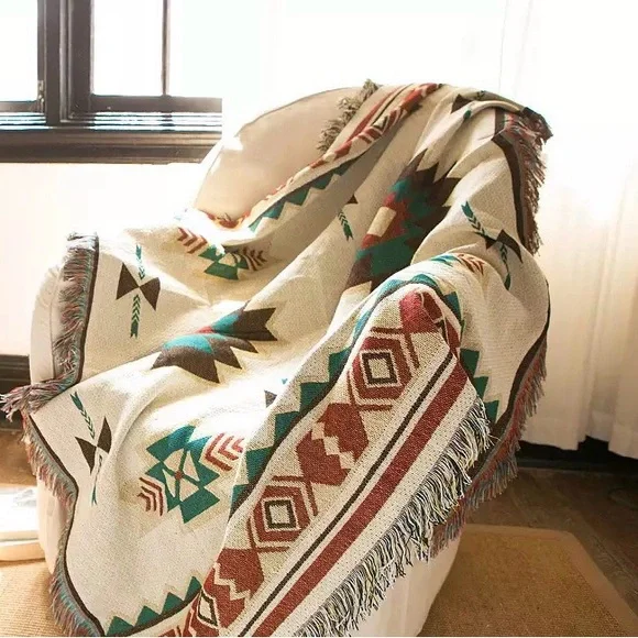 XL Boho chic bohemian picnic camping blanket